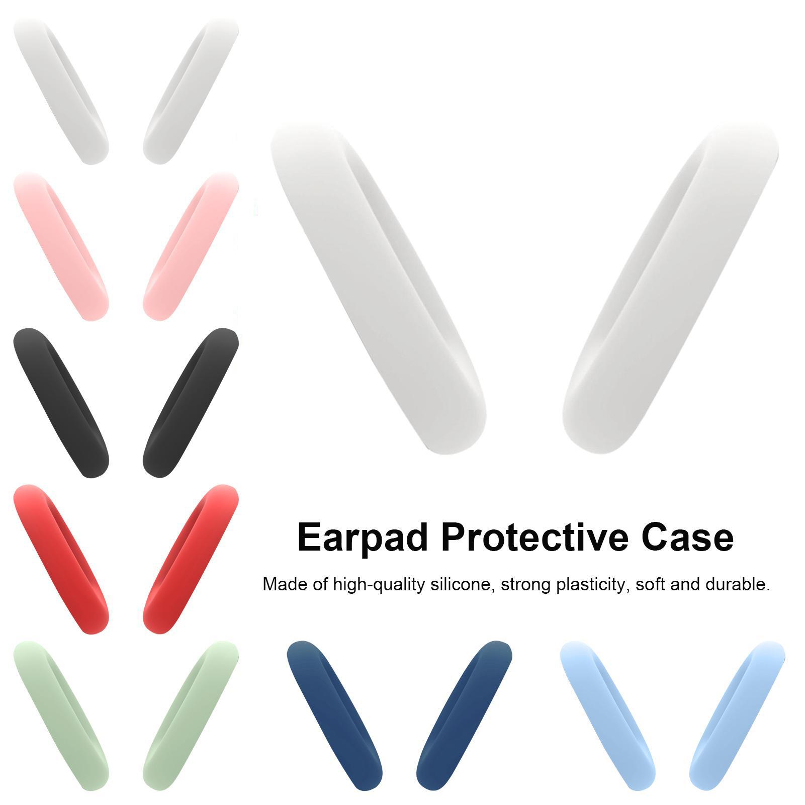 

Earpads Compatible for Bluetooth Headset Protective Silicone Replacement Ear Pads белый