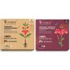 Teabox Green Tea Collection | Ashwagandha (50 Pyramid Teabags) & Hibiscus Cinnamon Clove (25 Teabags) | Premium Ayurvedic Blends