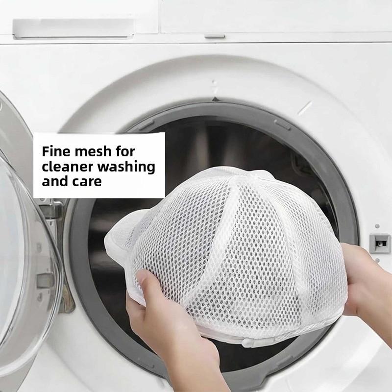 Hat Washing Protection Bag Portable Anti Deformation Baseball Cap Cleaning Pouch Soft Mesh Storage for Home