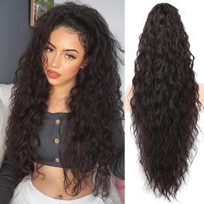 Ponytail Long Curly Hair - Women's High Temperature Fiber Wig for European and American Cross-Border Trade