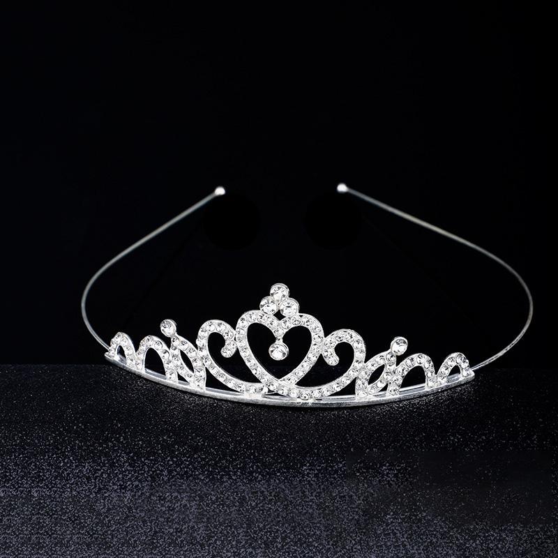 1PC Crystal Exquisite Rhinestone Children Girls Jewelry Gifts Hair Accessories Wedding Tiaras Queen Princess Crown Women Headband