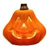 Halloween Pumpkin Lamp Spooky Light Up Pumpkin Figurine Glowing Decorative Pumpkin with LED Light for Haunted House Halloween Home Garden Decor