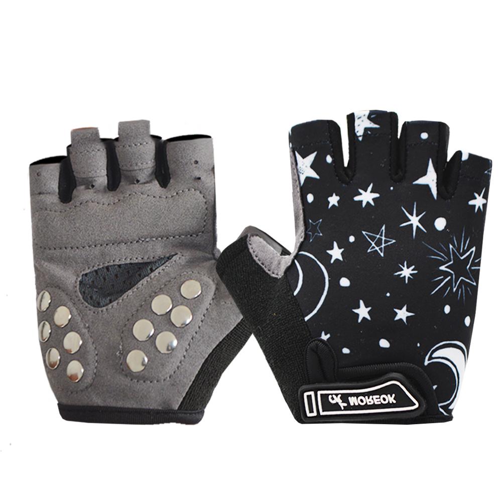 Breathable Safety Nail Palm Kids Gloves Kids Balance Bike Biking Skating Gloves for Boys Girls 3-12 Years Old