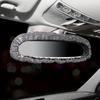 1PC Car Rearview Mirror Cover, Universal Shiny Rhinestone Car Rearview Mirror Decoration