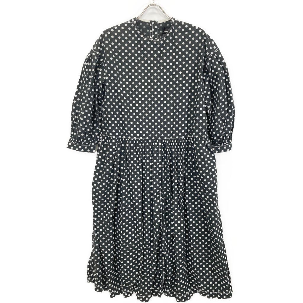 tricotCOMMEdesGARCONS TG-O011 2020 Black Dot Flare Dress dress M blackUsed
