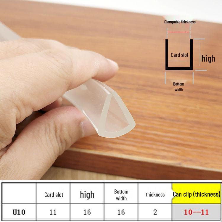 Child Safety Clear Anti-Collision PVC Soft Edge & Corner Protector Strip