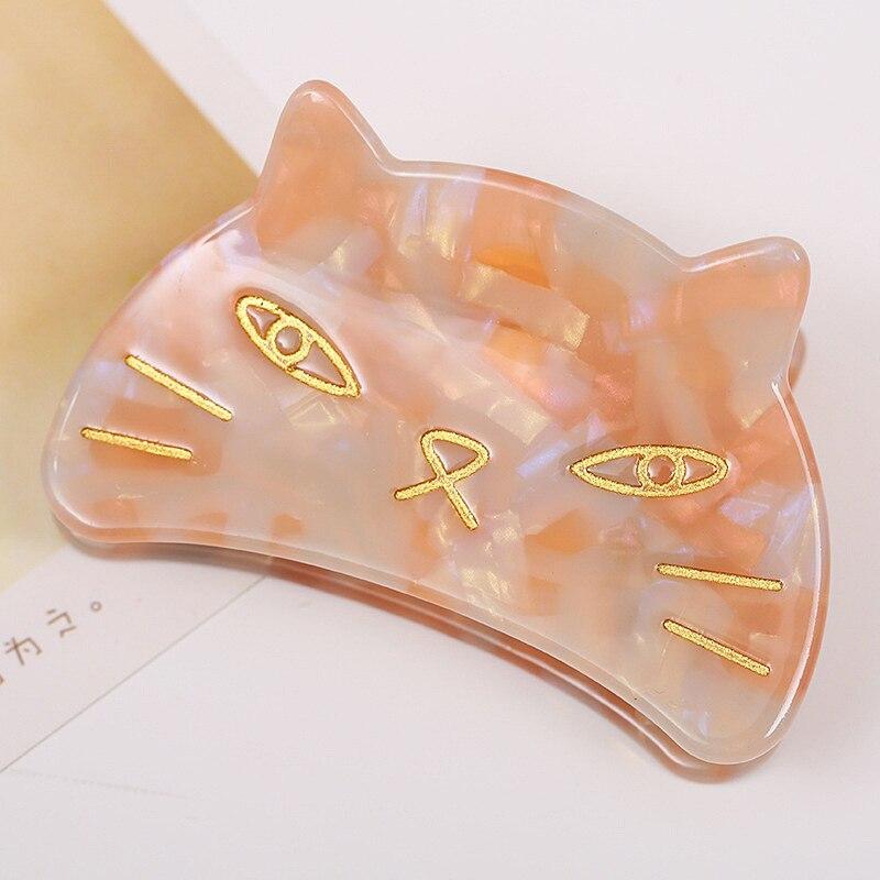 Nette Katze Haar Klaue Clip Hochsteckfrisur Haar Clip Klaue Klemme Hai Koreanische Acetat Haar Klaue Clip Kopfbedeckungen Mädchen Frauen haar Zubehör