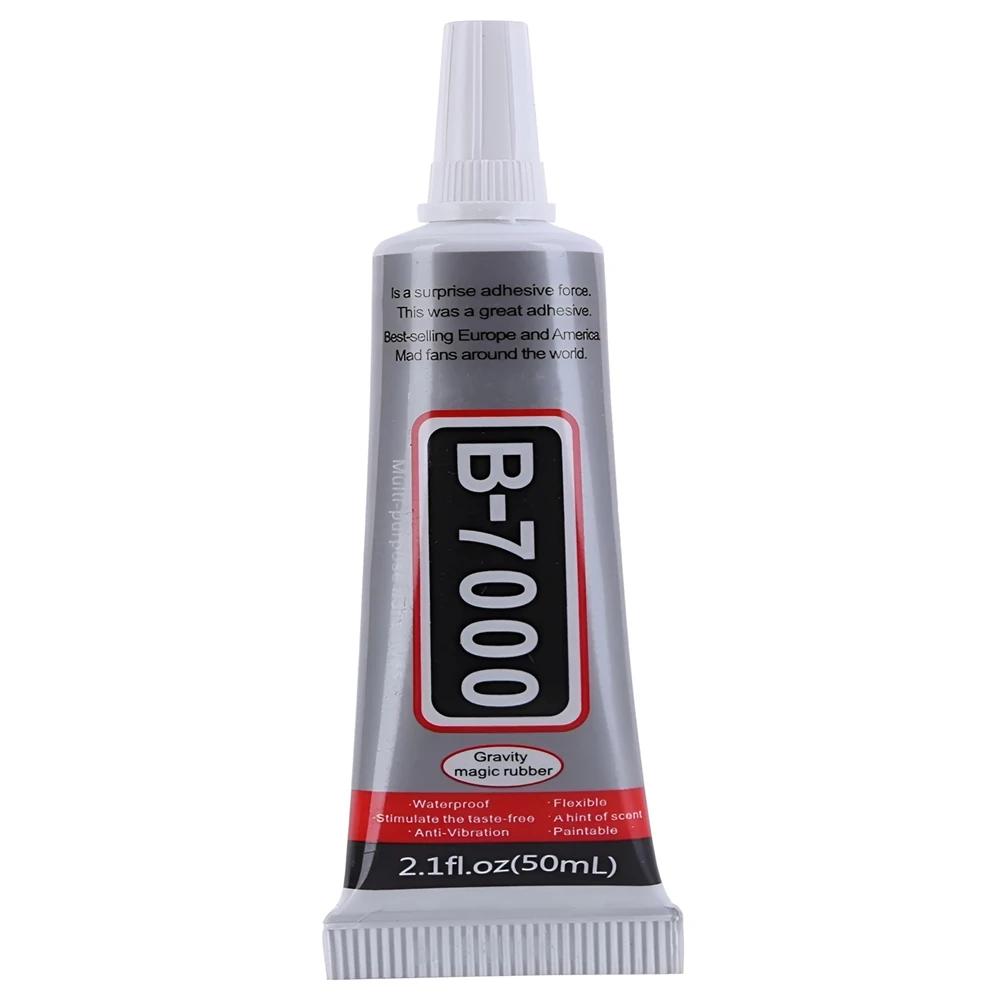 B7000 T7000 Clear Contact Phone Repair Adhesive Universal Glass Plastic DIY Glue B-7000 with Precision Applicator Black Glue