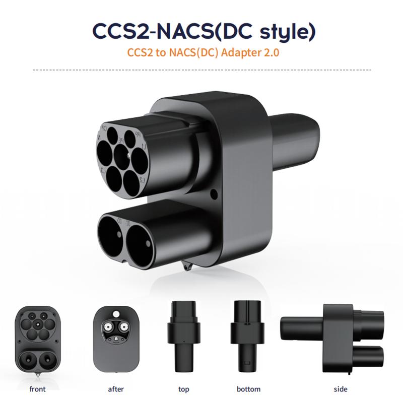 CCS2 to Tesla EV Charger Adapter 250A 1000V Electric Vehicle DC Charging Station CCS2 To NACS Convertor dc combo 2