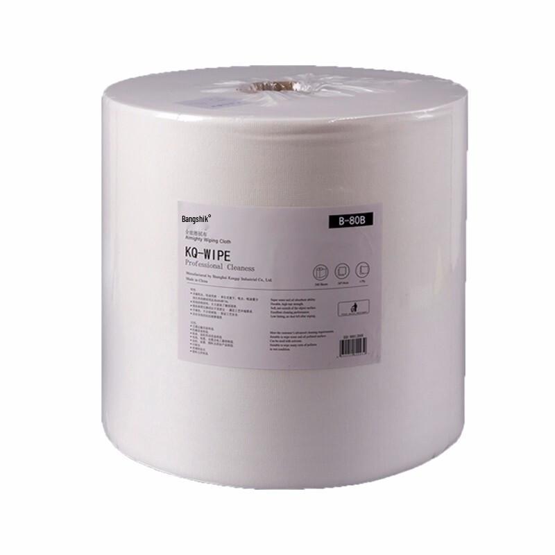 BONSSUE B-80B All-Purpose Industrial Lint-Free Wipes, Large Roll