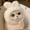 Plush Easter Pet Hat with Tape Closure, Fits Small/medium Cats and Dogs. Perfect for Easter & Spring, Hand Wash Only.
