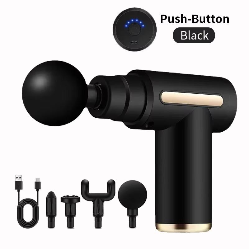 

Новый портативный фасциальный массажный пистолет для глубокотканного мини-массажа мышц, легкий, с регулируемой скоростью, оборудование для массажа всего тела Type C Charge