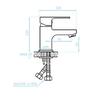 Freestanding washbasin tap with a stopper