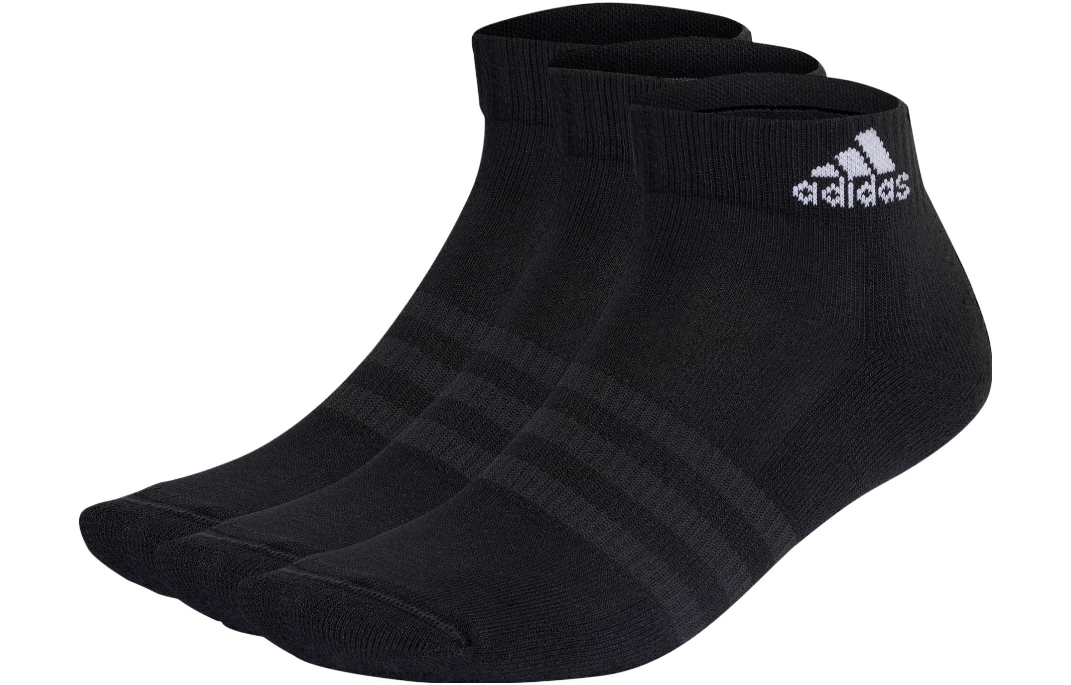 Adidas Ankle Socks Unisex 3 Pack Black IC1277 S