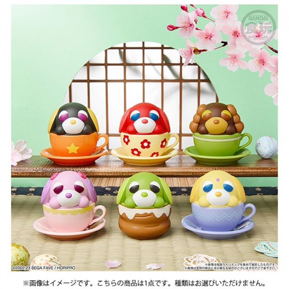 BAndai CAndy Tea Dog  Hoho  And Case  1 Piece  [collection Food Toy]