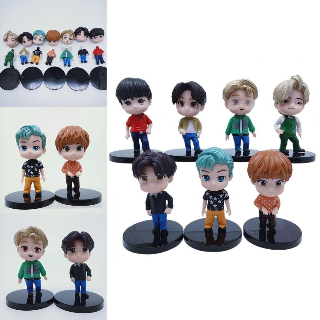 Exquisites 7-teiliges Set K-Pop Bangtan Boys Star-Figuren für einzigartige Dekoration