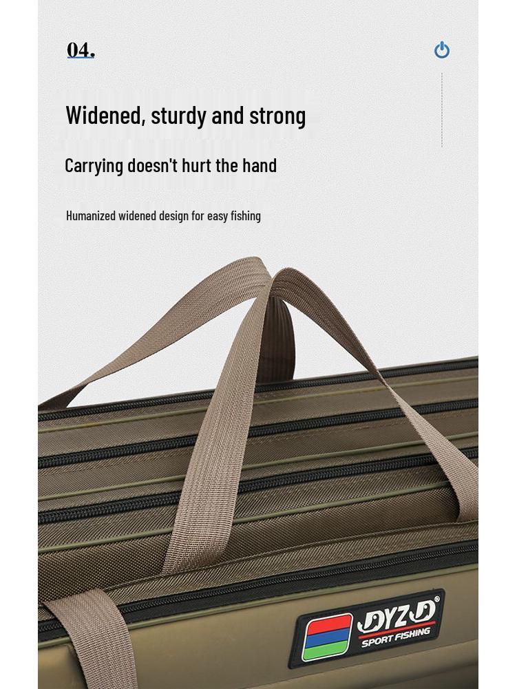 Waterproof Lightweight Fishing Rod Bag - Large Capacity & Portable Canvas, Multifunctional Good-Looking Sea Rod Bag.