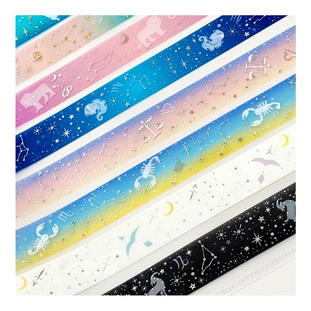 ClosePin 12 Constellations Transparent Masking 20mm MT16619 Tape, Wide, Leo,