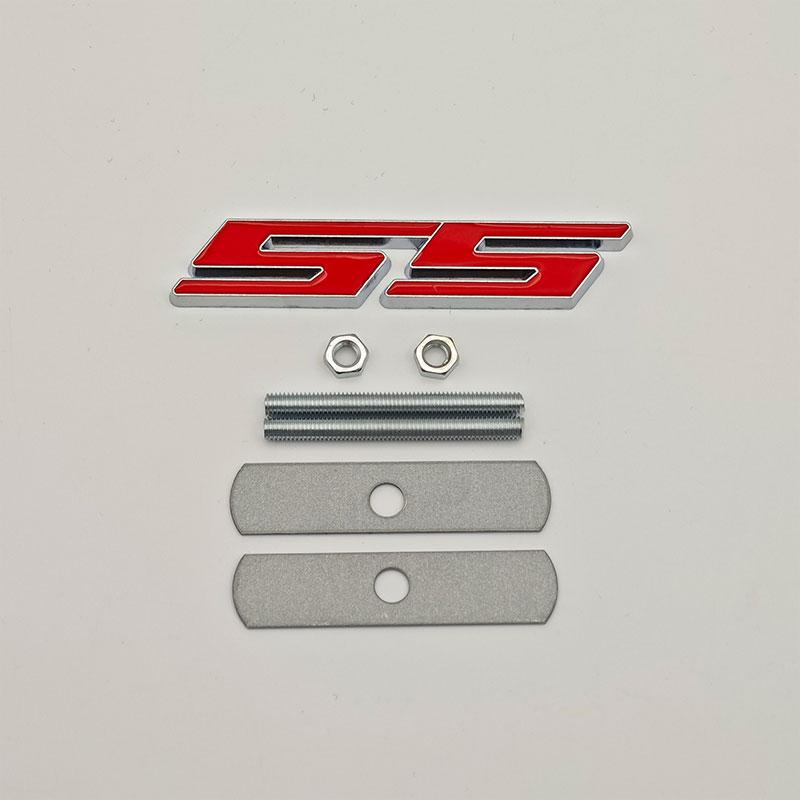 3D Metal Car Rear Trunk Logo Badge Sticker Front Grille Emblem For Chevrolet SS Sport Camaro Cavalier Onix Cruze Aveo Silverado
