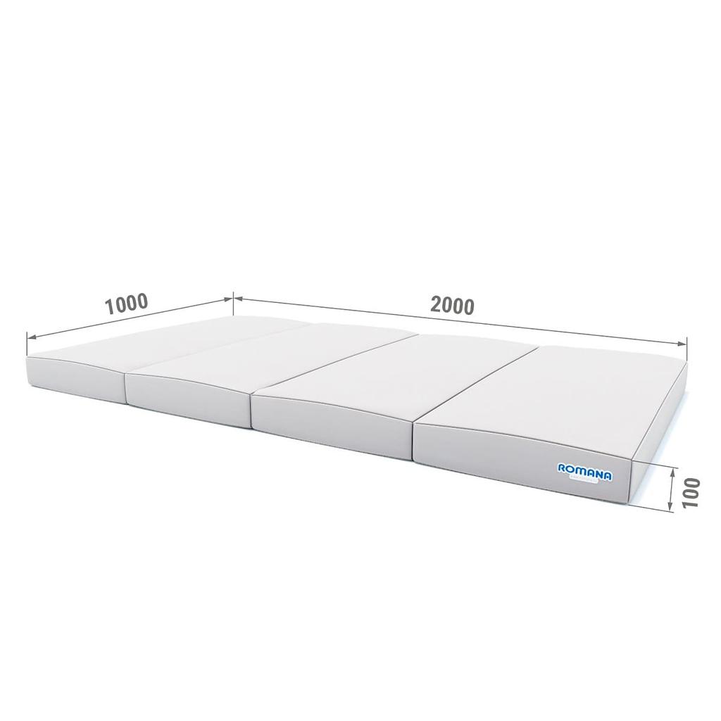 gymnastic mat Comet 200x100x10 (4 piece) - beige