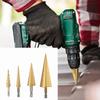 3Pcs Heavy Duty Step Drill Bit Set High Speed Step Drill Bit Hole Cutter  Plastic Drilling