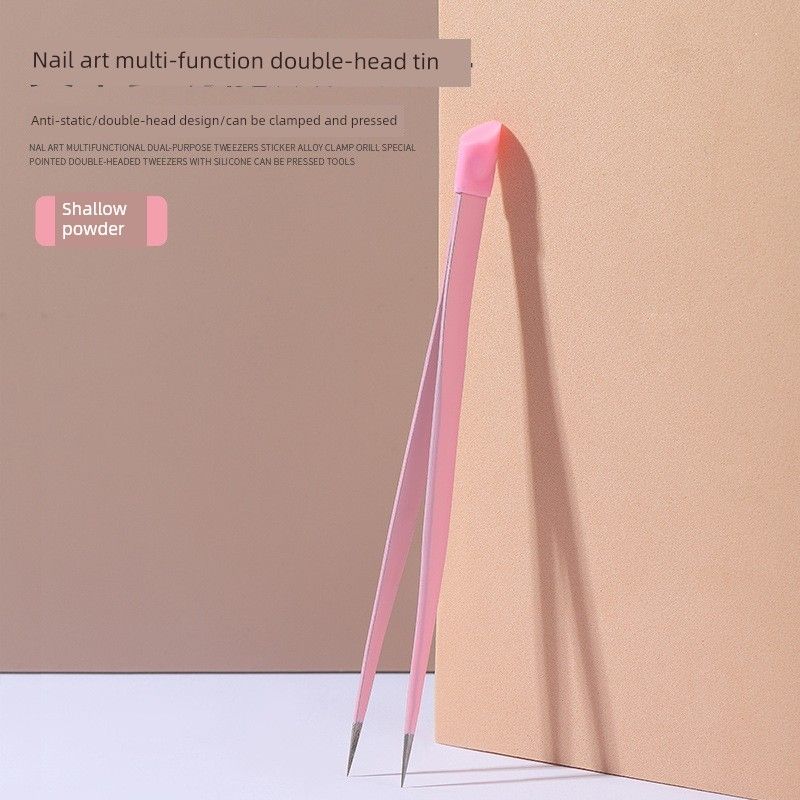 

Nail Sticker Spray Painting Hollow Template Sticker New Japanese Style French Smile Line Heart Butterfly Painted Nail Beauty Tools Tweezers Pink