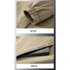 Autumn and Winter Lapel Jacket Men's Solid Color Loose Casual Stand Collar Pocket Jacket Men's Top