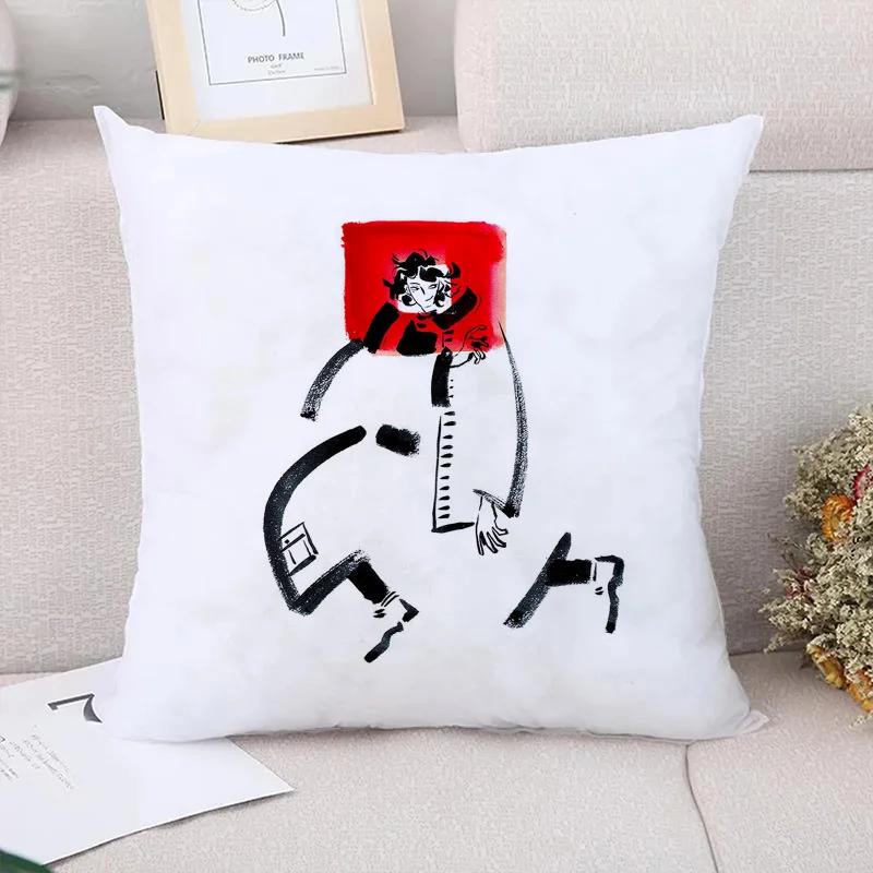 Sofa Cushions Home Decor Abstract Decorative Painting Pilow Cases Couple Pillow Pillowcases  Pillowcase Cushion Cover
