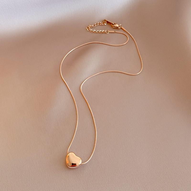 

Простое ожерелье из титановой стали, цепочка из змеиной кости, женский нишевый дизайн, датчик