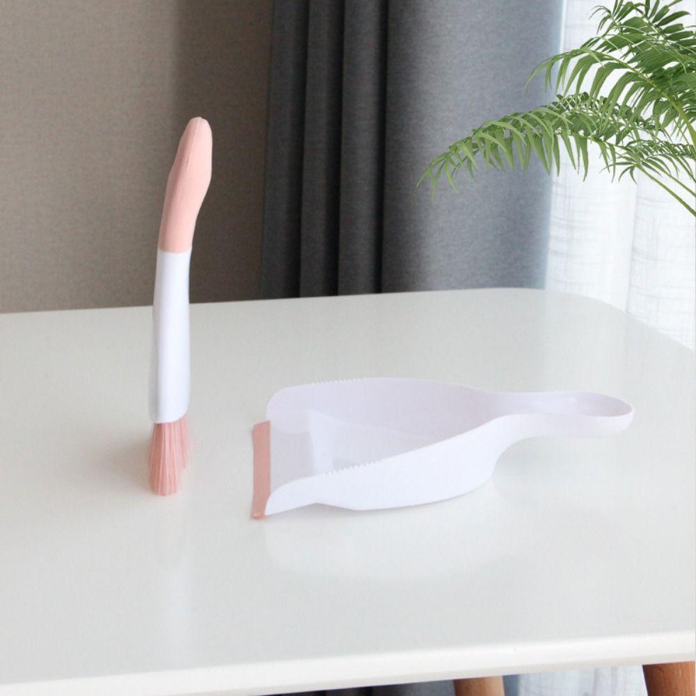 Portable Mini Dustpan and Brush Set Handheld Desktop Mini Broom Set  Household Supplies