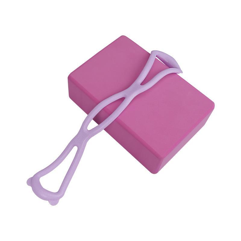 

Цвет Моранди Кошачьи ушки 8-образный эспандер, Приятный для кожи отскок, Красота плеч и спины, Йога, Фитнес, Формирующий эспандер фиолетовый