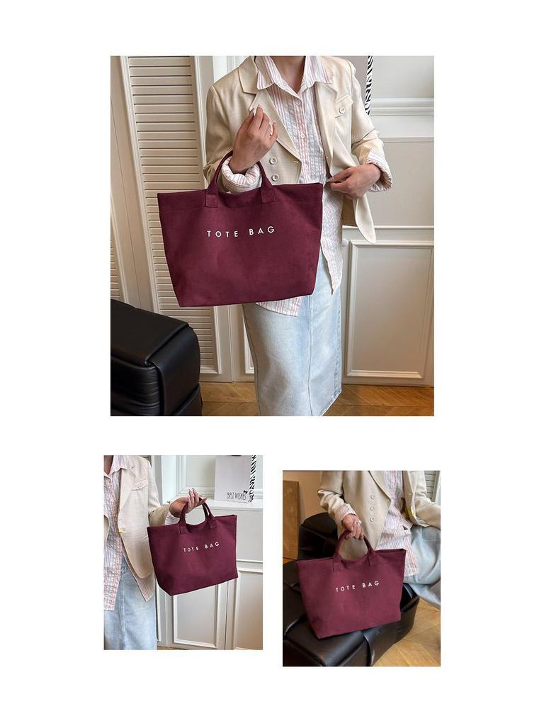 2025 Women's Large-Capacity Cross-Border Tote: European & American Popular Handbag for Shopping & Commuting