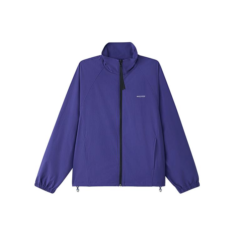 Skechers Fw25 Simple Loose Woven Sports Windbreaker Women jackets L226W052-04QJ M