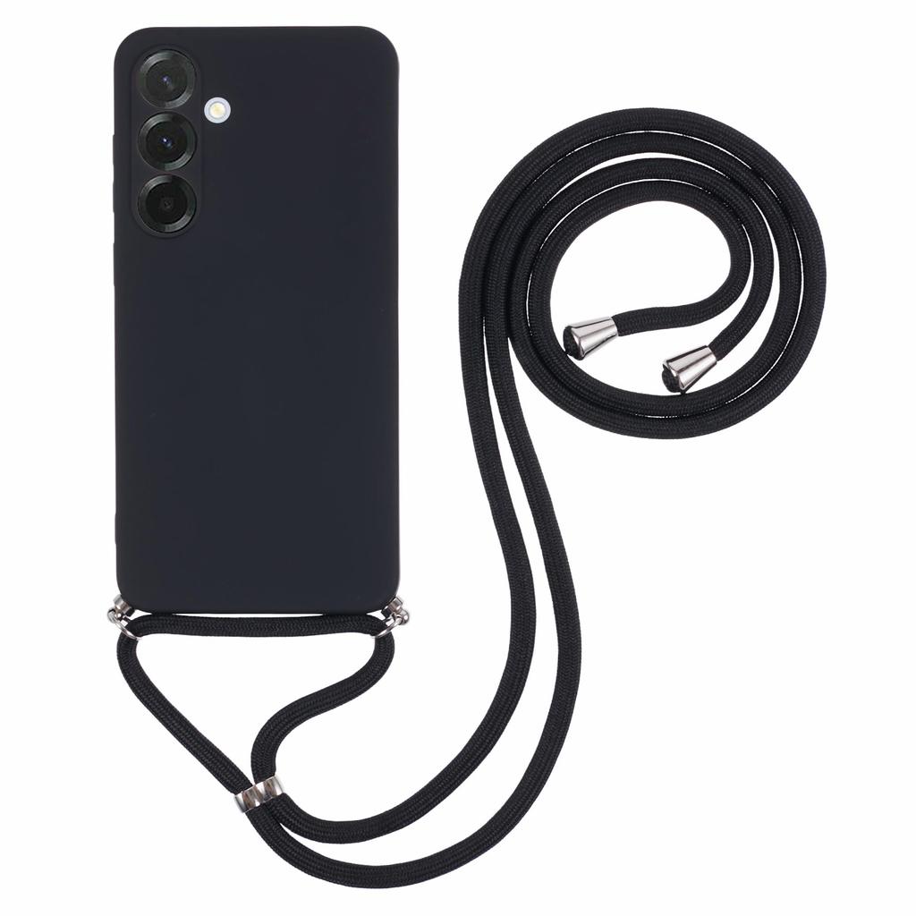 For Samsung Galaxy A36 5G Case Flexible TPU Fiber Lining Anti-Shock Crossbody Phone Cover