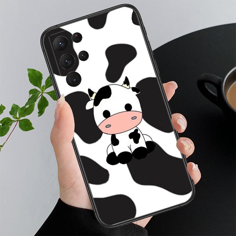 Milk Cow Print Phone Case For Samsung A52S A21S A33 A23 A13 A14 A32 A52 A53 A54 A51 A71 A15