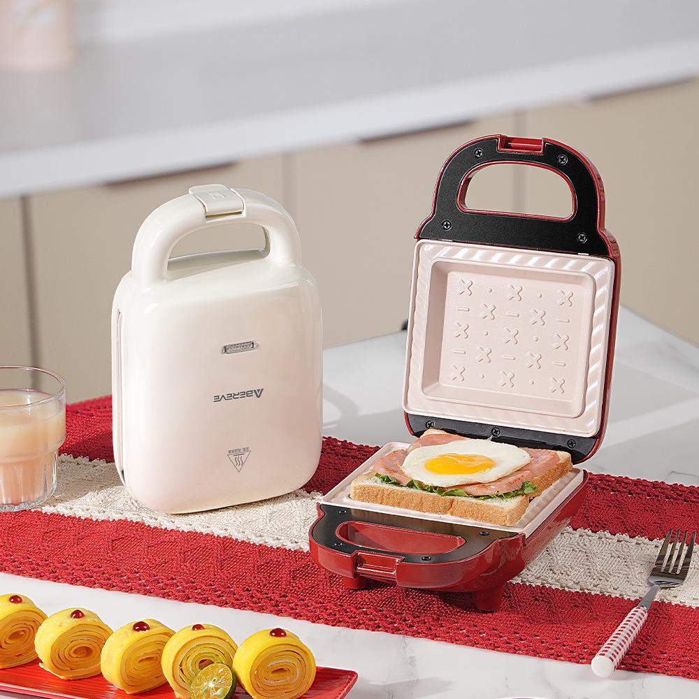 Multifunctional Breakfast Sandwich and Waffle Maker – Automatic Toaster and Panini Grill