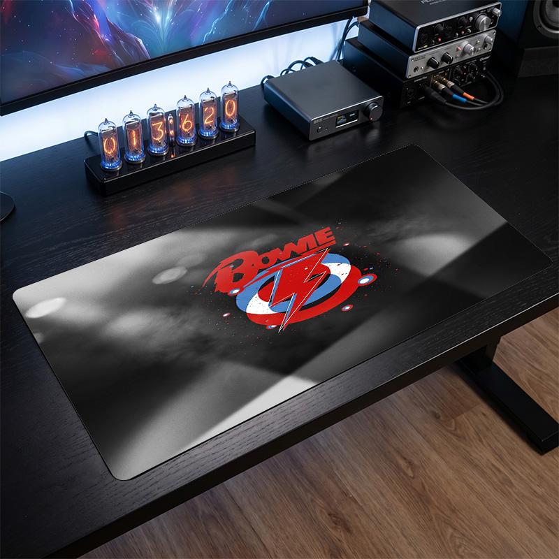 David Bowie Print Large Mouse Pad Smooth Surface Anti?Slip Desk Mat For Gaming Office Laptop Decoration