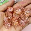 Acrylic Handmade Materials Fashion Necklace Pendant Bracelet 17.6mm DIY Beads DIY Jewelry Flower Beads 20Pcs