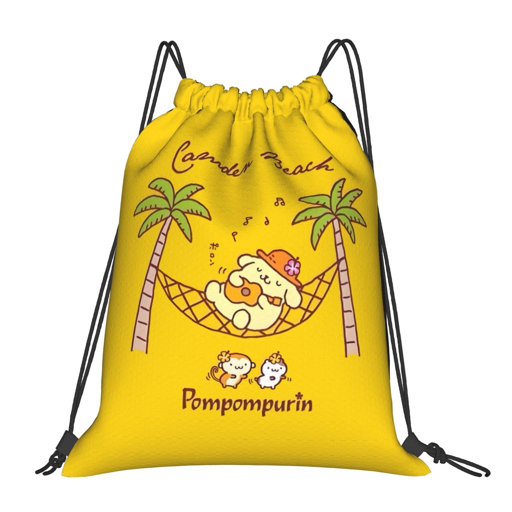 Custom P-Pompompurines Drawstring Bag for Shopping Yoga Backpacks Men Women Cute Dog Sports Gym Sackpack