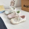 Women's Casual Sports Shoes Flower 2026 Autumn Comfortable Anti Slip Outdoor Vulcanized Shoes Lace Up Fashion Running Shoes