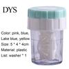 Contact Lenses Cleaner Case Washer Portable Rotating Cleaning Plastic Manual Holder Container for Travel Tool