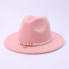European And American Fashion Flat Top Hat Female British French Celebrity Temperament Felt Hat Autumn And Winter Versatile Warm Jazz Hat