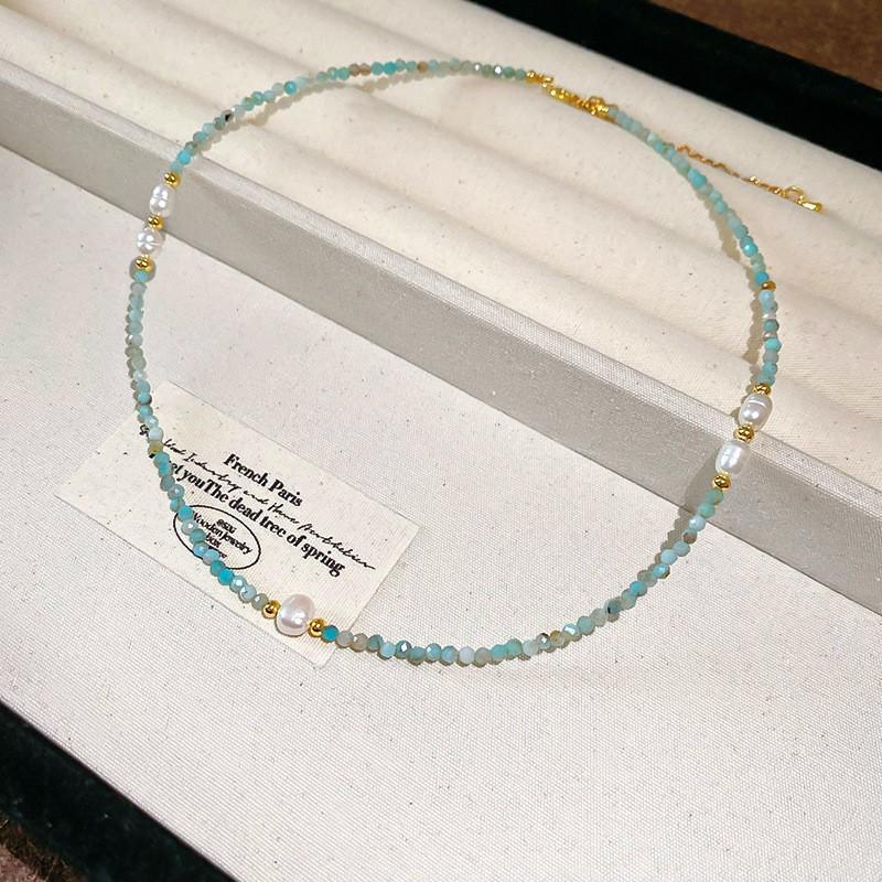 Dopamine Pearl Necklace: Retro Court Style Versatile Clavicle Chain for Women