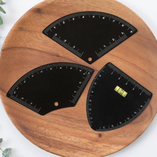 Yousheng 1/3Pcs Fast Drawing Eyebrow Design Ruler Microblading Mapping Shaping Template Tool Permanent Eyebrow Makeup Drawing Guide Ruler