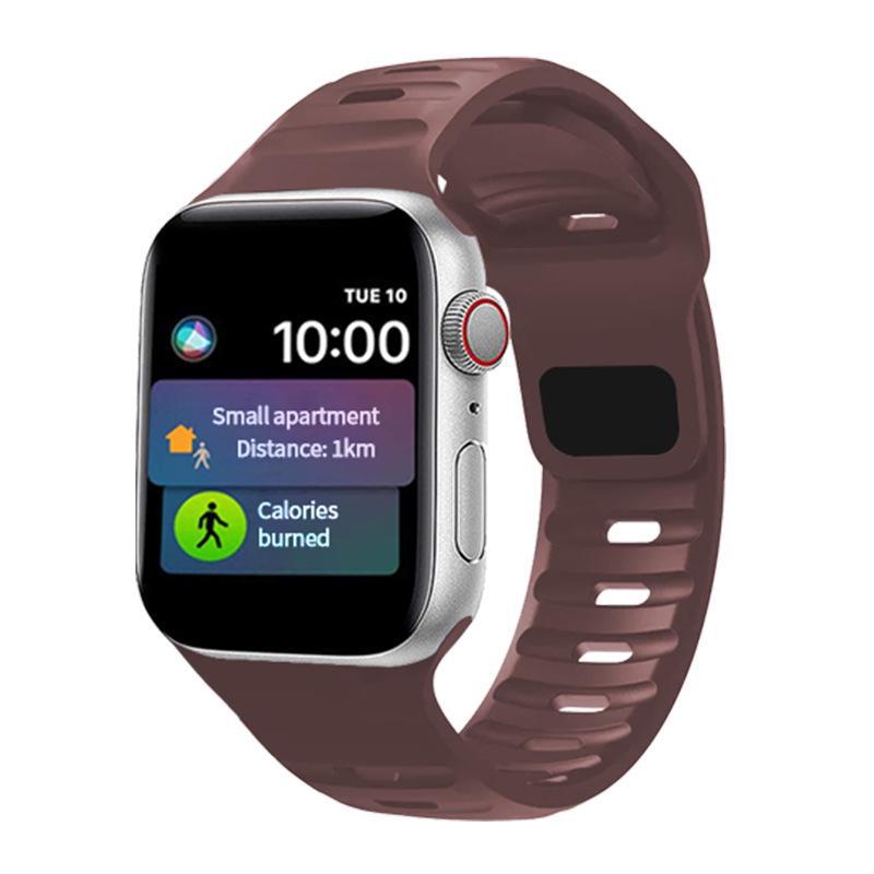 

Однотонный силиконовый ремешок для Apple Watch Series 1-9 42#