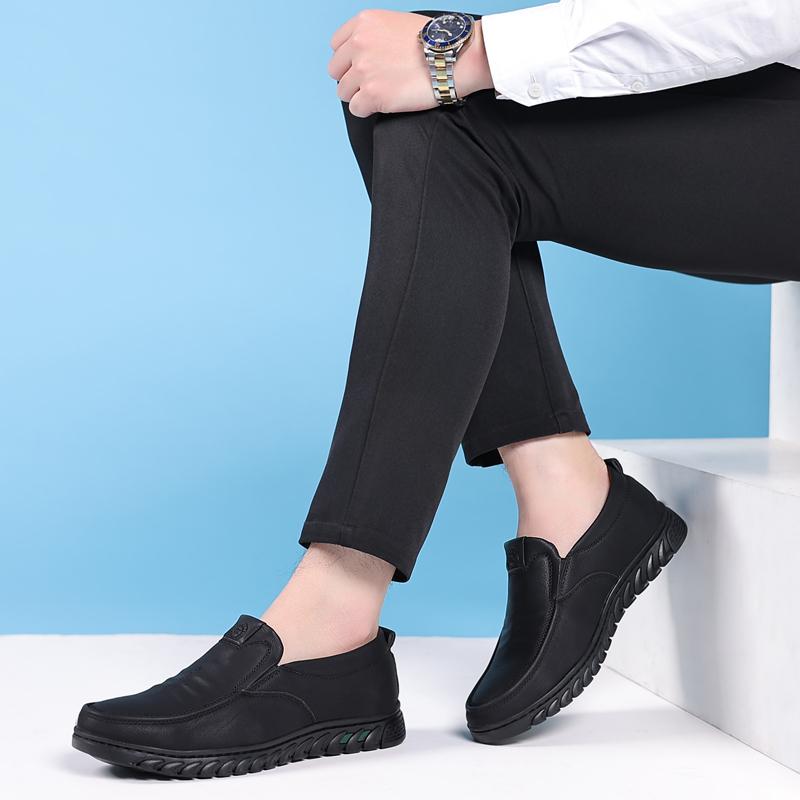 Men Loafers Fashion Men Casual Leather Shoes Breathable Men Boat Shoes JZ-520