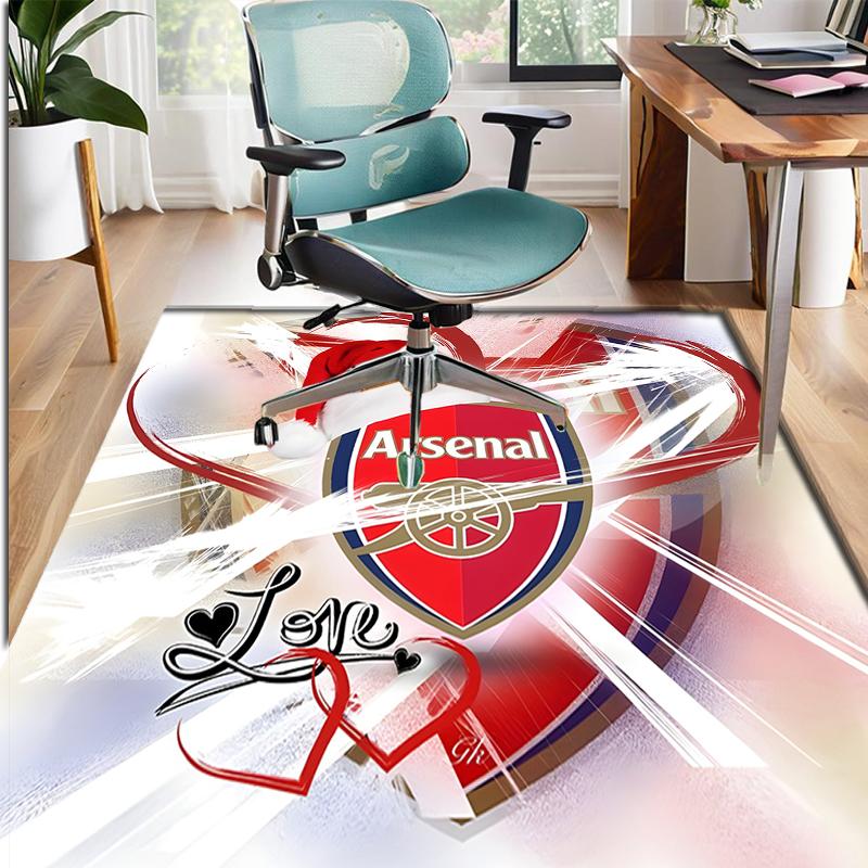 Arsenal F.C Pattern Rug, Indoor/Outdoor Mat, for Picnic, Gameroom, Bedroom, Office, Living Room, Home Decor Carpet, Birthday Gift