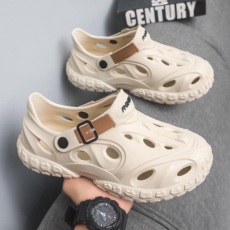 Summer Outdoor Men Beach Sandals Fashion Eva Mens Slippers Anti Slip Man Casual Shoes Comfortable Wear Resistant Garden Shoes