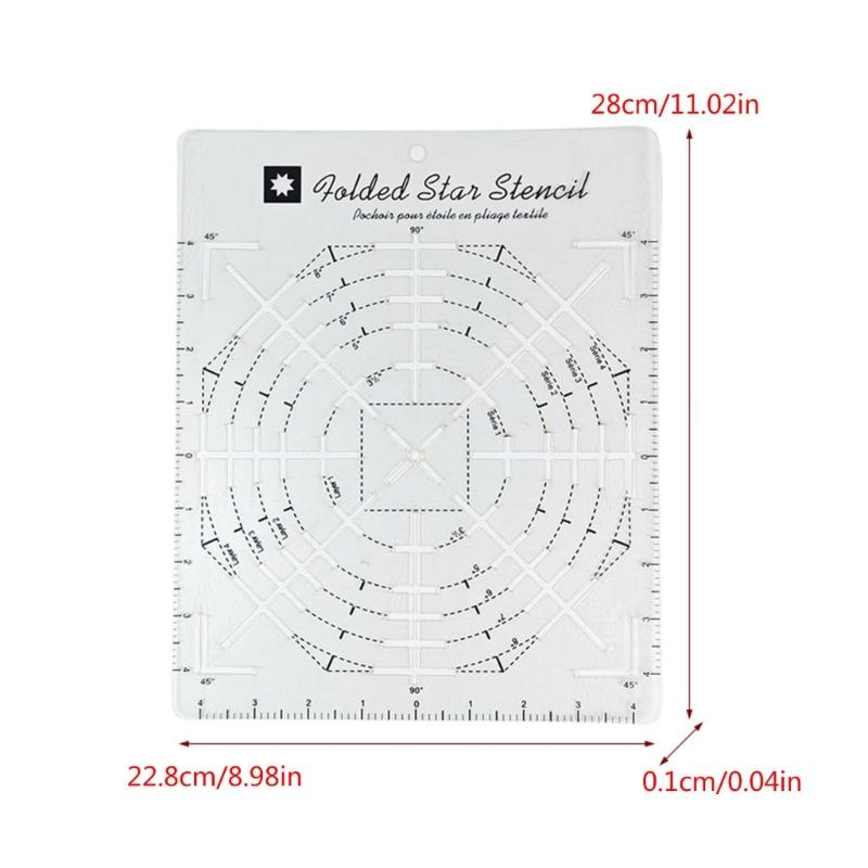 Acrylic Patchwork Ruler Multifunctional Sewing Ruler Cutting Ruler Quilting Ruler Sewing Supplies for Craft Enthusiasts