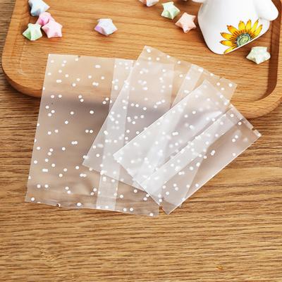 Yousheng 100Pcs/Pack Machine Seal Bags Clear Waterproof Plastic White Dot Vacuum Sealer Bag Cookie Food Saver Storage for Kitchen